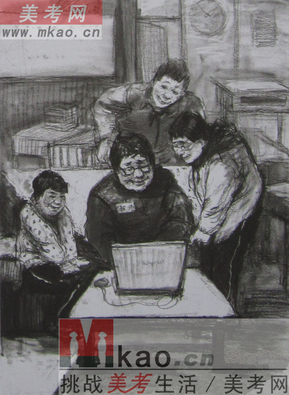 2013年清华大学美术学院造型艺术专业速写优秀试卷