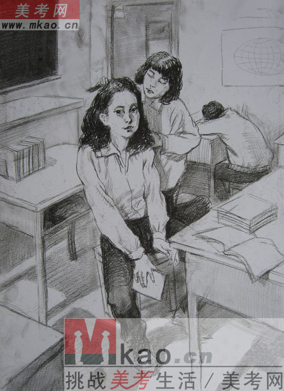 2013年清华大学美术学院造型艺术专业速写优秀试卷